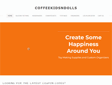 Tablet Screenshot of coffeekidsndolls.com